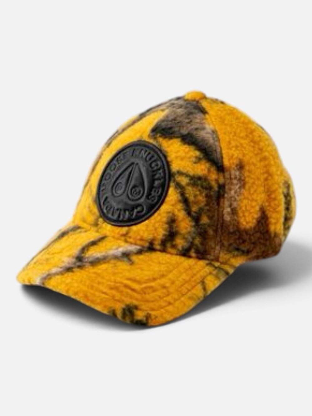 Moose Knuckles x Post Malone Sherpa Baseball Cap in Real Tree Yellow